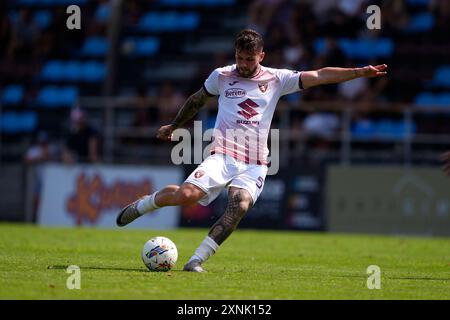 Lione, Francia. 01 juillet 2024. Krisztofer&#xa0;Horvath de Torino lors d'un match amical entre Bourgoin Jallieu et Torino FC au STADE PIERRE RAJON à Lione. 1er août 2024. Sport - soccer- EXCLUSIF TORINO FC (photo de Fabio Ferrari/LaPresse) crédit : LaPresse/Alamy Live News Banque D'Images