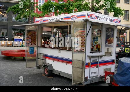 Peter's Polser, stand Hot Dog à Kopenhagen, Dänemark, Europa, Skandinavien | Copenhague, Danemark, Europe, Banque D'Images