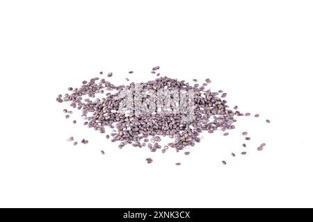 Chia seeds isolé sur fond blanc Banque D'Images