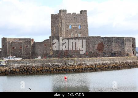 Le Norman, château de Carrickfergus dans le comté d'Antrim Banque D'Images