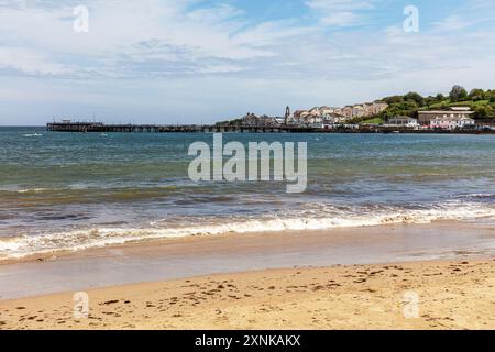 Swanage, Dorset, Royaume-Uni, Angleterre, Swanage Bay, Swanage Town, Swanage UK, Swanage Dorset, front de mer, Swanage Seafront, côte, littoral, littoral, ville, mer Banque D'Images