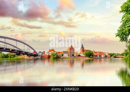 Vue sur Havelberg, Allemagne Banque D'Images