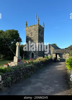 Église St Mellanus, une église classée Grade 1 avec certaines parties datant du 13ème siècle. Banque D'Images