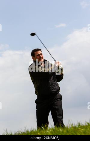 Tony Hadley du Spandau Ballet - Portraits et jouer au golf. Banque D'Images