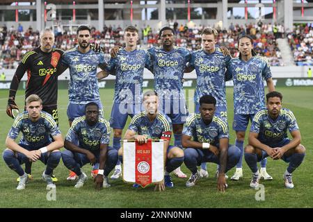 BACKA TOPOLA, 01-08-2024, TSC Arena, football, UEFA Europa League deuxième tour de qualification, saison 2024 / 2025, Voïvodine - Ajax, photo de l'équipe Ajax. Banque D'Images