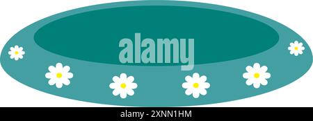 Vecteur mascotte d'icône de plat pour animaux Illustration de Vecteur