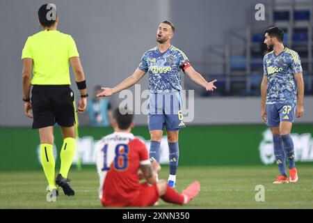 BACKA TOPOLA, 01-08-2024, TSC Arena, football, UEFA Europa League deuxième tour de qualification, saison 2024 / 2025, Voïvodine - Ajax, joueur Ajax Jordan Henderson Banque D'Images