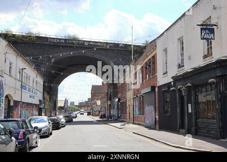Digbeth, quartier bohème avec des entreprises innovantes et du Street art étonnant dans l'ancien cœur industriel de Birmingham. Banque D'Images