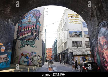 Digbeth, quartier bohème avec des entreprises innovantes et du Street art étonnant dans l'ancien cœur industriel de Birmingham. Banque D'Images