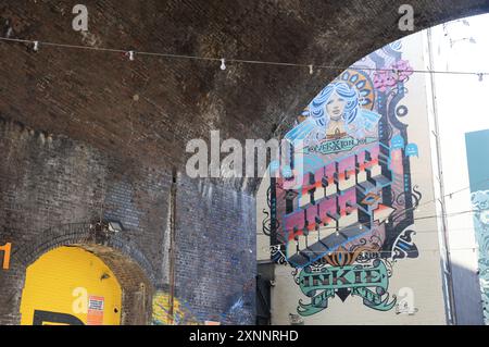 Digbeth, quartier bohème avec des entreprises innovantes et du Street art étonnant dans l'ancien cœur industriel de Birmingham. Banque D'Images