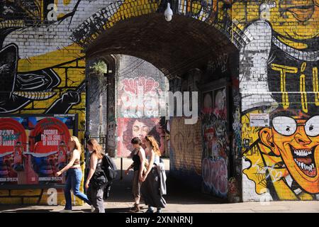 Digbeth, quartier bohème avec des entreprises innovantes et du Street art étonnant dans l'ancien cœur industriel de Birmingham. Banque D'Images