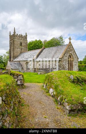 St Thomas a Becket Church Stourton près d'Okehampton Devon. Banque D'Images