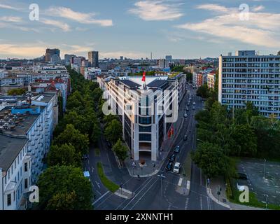 Willy-Brandt-Haus, siège du Parti social-démocrate SPD à Berlin, Allemagne Banque D'Images