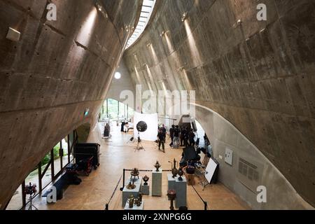 Intérieur élégant et moderne du Musée mondial du café à Buon ma Thuot au Vietnam Banque D'Images