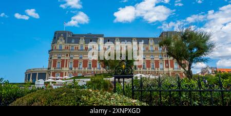 Le célèbre palais de Biarritz à Biarritz, France Banque D'Images