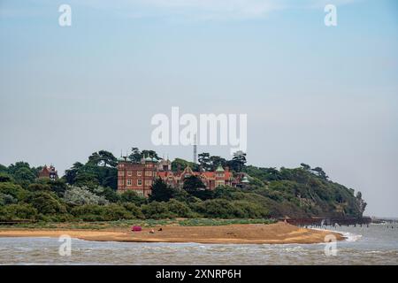 Bawdsey Manor où, en 1937, le scientifique Robert Watson Watt a développé un radar et en 1940 est devenu la première station radar opérationnelle au monde Banque D'Images