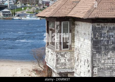 Maison abandonnée Sandlass sur Sandy Hook 2018 Banque D'Images