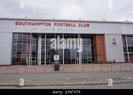 Southampton Royaume-Uni 23 juillet 2024 - stade de première League St Mary's, domicile du Southampton Football Club. Terrain de sport Banque D'Images