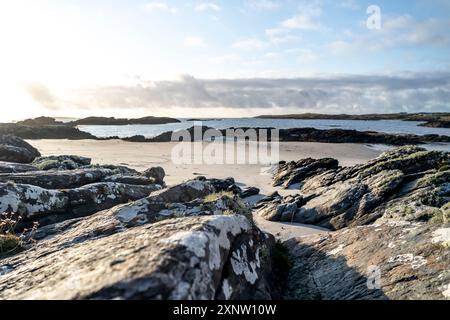 Le littoral du comté de Rosbeg Donegal, Irlande. Banque D'Images