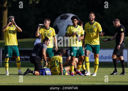 OVERASSELT, 02-08-2024, Sportpark de Passelegt, football, match amical, saison 2024/2025, pendant le match Fortuna Sittard-de Graafschap Fortuna Sittard joueur Josip Mitrovic crédit : Pro Shots/Alamy Live News Banque D'Images