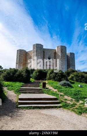 Castel del Monte, Patrimoine mondial de l'UNESCO, Pouilles, Italie, Europe Banque D'Images