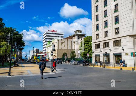 Centre de Punta Arenas, Patagonie, Chili, Amérique du Sud Banque D'Images