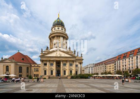 Franzosischer Dom at Gendarmenmarkt Square, Mitte, Berlin, Allemagne, Europe Banque D'Images