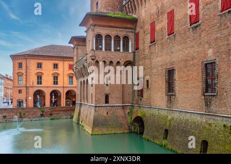 Castello Estense, Ferrare, Emilie Romagne, Italie, Europe Banque D'Images