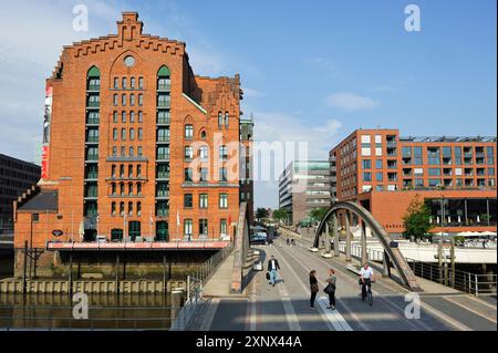 Internationales Maritimes Museum Hamburg (IMMH) logé dans un ancien entrepôt, quartier HafenCity, Hambourg, Allemagne, Europe Banque D'Images