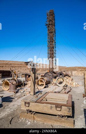 Salpêtre de Humberstone, site du patrimoine mondial de l'UNESCO, nord de l'Atacama, Chili, Amérique du Sud Copyright : MichaelxRunkel 1184-12437 Banque D'Images