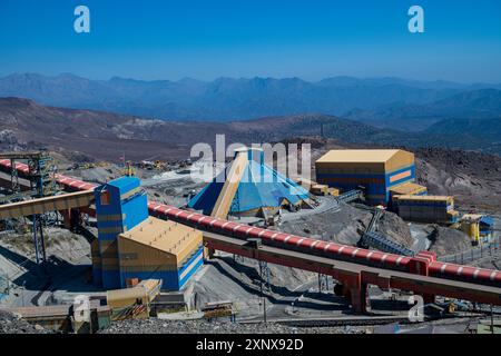 Sewell Mining Town, site du patrimoine mondial de l'UNESCO, Chili, Amérique du Sud Copyright : MichaelxRunkel 1184-12505 Banque D'Images