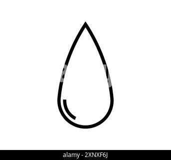 Icône d'huile illustrée sur fond blanc Banque D'Images