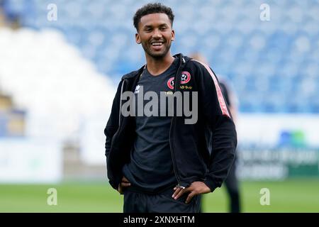 Huddersfield, Royaume-Uni. 2 août 2024. Auston Trusty de Sheffield United lors du match amical de pré-saison au John Smith's Stadium, Huddersfield. Le crédit photo devrait se lire : Andrew Yates/Sportimage crédit : Sportimage Ltd/Alamy Live News Banque D'Images