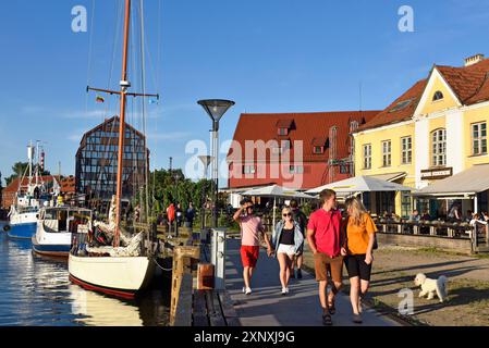 Old Harbour district, Klaipeda, ville portuaire sur la mer Baltique, Lituanie, Europe Copyright : GOUPIxCHRISTIAN 1382-156 usage éditorial seulement Banque D'Images