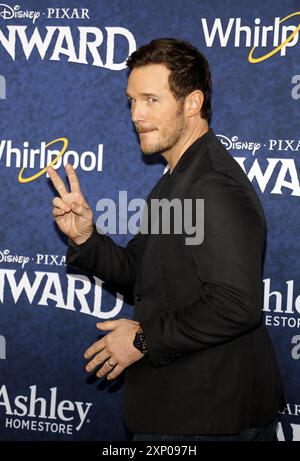 Chris Pratt à la première mondiale de Disney et Pixar's 'Onward' qui s'est tenue au El Capitan Theatre à Hollywood, États-Unis, le 18 février 2020 Banque D'Images