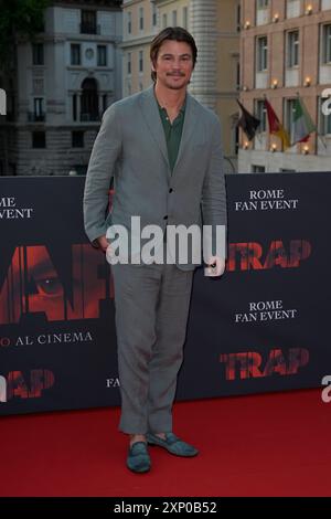 Rome, Italie. 02 août 2024. Josh Hartnett assiste au Red Carpet of Rome Fan Event pour le film « Trap » au Cinema Barberini Terrace. Crédit : SOPA images Limited/Alamy Live News Banque D'Images
