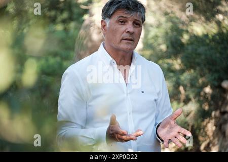 Toni Nadal, (Manacor, 22 février 1961) entraîneur espagnol et entraîneur physique d'entraîneur de tennis depuis le début de sa carrière jusqu'en 2017, par Rafael Banque D'Images