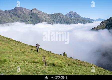 Vallée d'Aure, département des Hautes-Pyrénées, France Banque D'Images