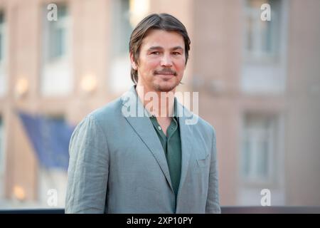 Rome, Italie. 02 août 2024. L'acteur Josh Hartnett participe à l'appel photo de Rome pour ''Trap'' au Cinema Barberini à Rome, en Italie, le 2 août 2024. (Photo de Luca Carlino/NurPhoto)0 crédit : NurPhoto SRL/Alamy Live News Banque D'Images