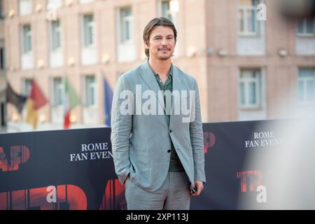 Rome, Italie. 02 août 2024. L'acteur Josh Hartnett participe à l'appel photo de Rome pour ''Trap'' au Cinema Barberini à Rome, en Italie, le 2 août 2024. (Photo de Luca Carlino/NurPhoto)0 crédit : NurPhoto SRL/Alamy Live News Banque D'Images