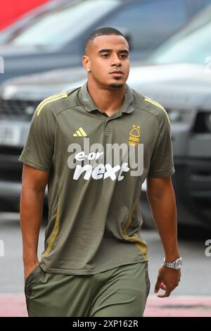 Murillo de Nottingham Forest lors du match amical de pré-saison entre Nottingham Forest et Villareal CF au City Ground, Nottingham le vendredi 2 août 2024. (Photo : Jon Hobley | mi News) crédit : MI News & Sport /Alamy Live News Banque D'Images