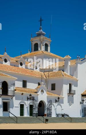 Ermita de la Virgen del Rocio, El Rocio, Huelva, Andalousie, Espagne Banque D'Images