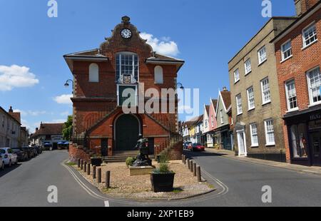 Le batteur de Woodbridge, Boy Statue et Shire Hall. Banque D'Images