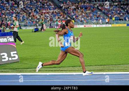 Ayomide Folorunso (Italie) lors de la finale féminine du 400m haies aux Championnats d'Europe d'athlétisme Roma 2024, stade Olympique, Rome, Italie Banque D'Images