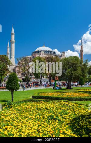 Grande mosquée Sainte-Sophie (Ayasofya), Istanbul, Turquie Banque D'Images