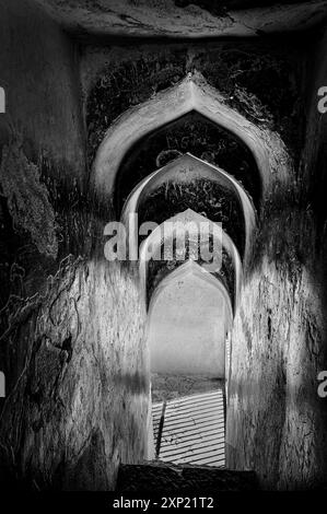 06 04 2008 architecture islamique construite en 1659 par Muhammad Adil Shah Gol Gumbaz-Bijapur-KARNATAKA-INDE Asie. Banque D'Images