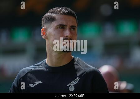 Borja Sainz de Norwich City arrive à Carrow Road avant le match amical de pré-saison Norwich City vs Pauli à Carrow Road, Norwich, Royaume-Uni, le 3 août 2024 (photo par Izzy Poles/News images) à Norwich, Royaume-Uni le 8/3/2024. (Photo Izzy Poles/News images/SIPA USA) Banque D'Images