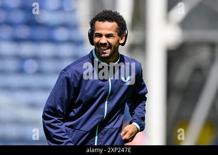 Youssef Chermiti d'Everton sourit alors qu'il inspecte le terrain avant le match amical de pré-saison Preston North End vs Everton à Deepdale, Preston, Royaume-Uni, le 3 août 2024 (photo de Cody Froggatt/News images) à Preston, Royaume-Uni le 8/3/2024. (Photo de Cody Froggatt/News images/SIPA USA) Banque D'Images