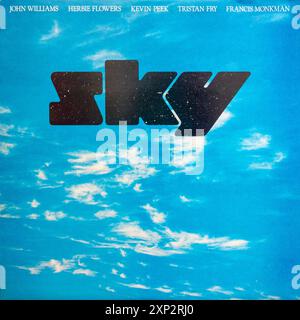 Sky, premier album du groupe de rock instrumental anglais australien Sky, couverture vinyle Banque D'Images