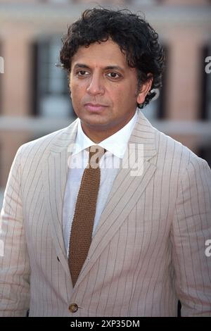 Rome, Italie. 02 août 2024. ROME, ITALIE - 02 AOÛT : L'acteur Josh Hartnett, réalisateur M. Night Shyamalan, assiste à la photocall de Rome pour 'Trap' au Cinema Barberini le 02 août 2024 à Rome, Italie. Crédit : dpa/Alamy Live News Banque D'Images